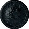 Ekena Millwork Tristan Ceiling Medallion (Fits Canopies up to 6 1/4"), Hnd-Painted Night Shade, 32 3/8"OD x 3 1/2"P CM32TNNSF - alternate 1